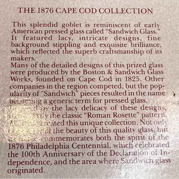 Vintage Avon water Goblet ruby red Glass 1876 Cape Cod design 6” tall - Picture 9 of 9